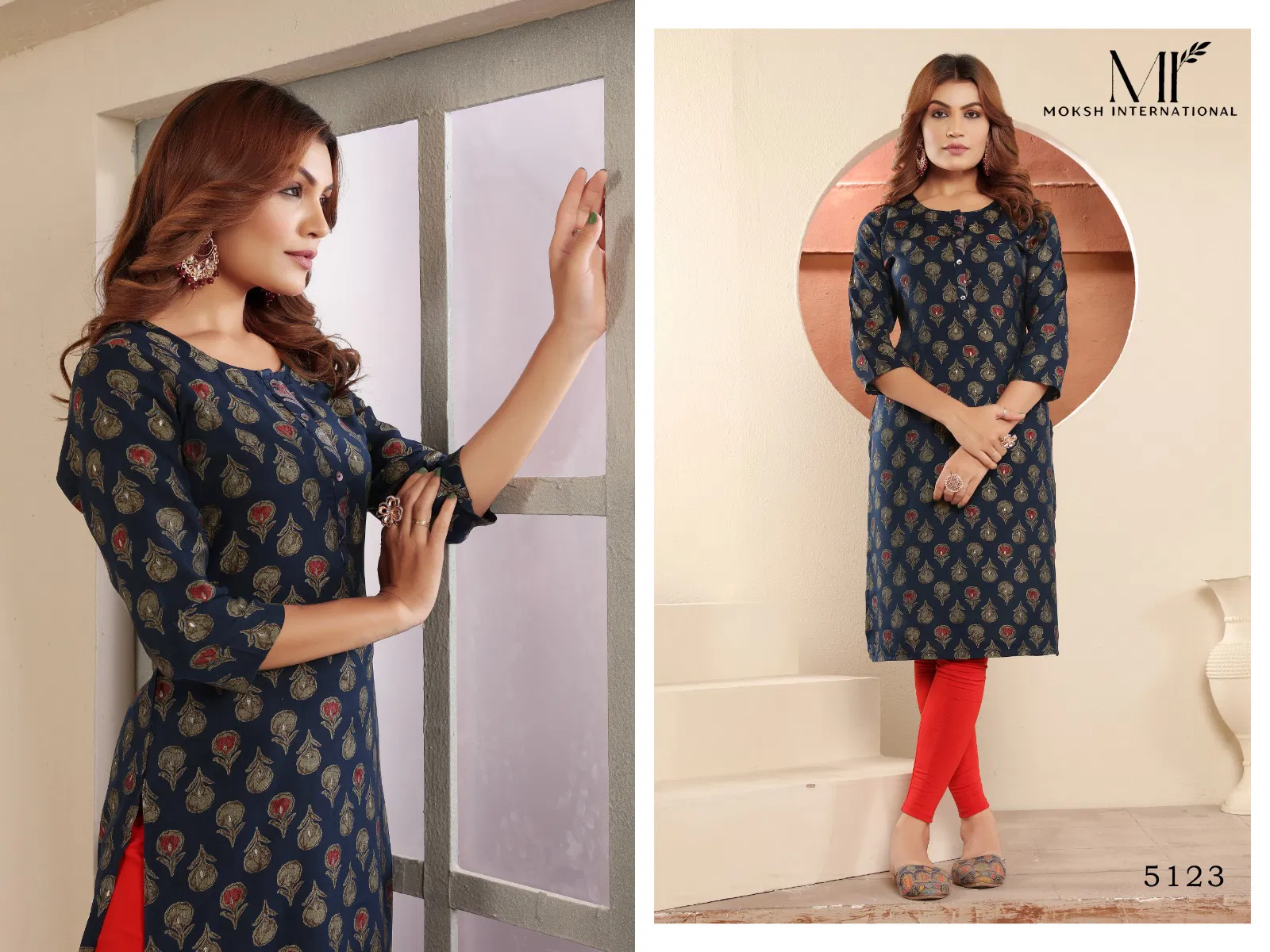 Surbhi Vol 1 By Moksh Viscose Maslin Printed Kurti Wholesale Price